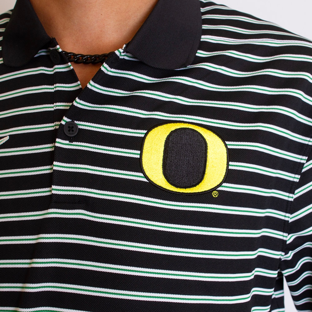 Classic Oregon O, Nike, Black, Polo, Performance/Dri-FIT, Men, Pique, 798508